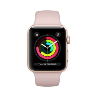 Apple Watch Seri 3 38mm Altın Rengi Alüminyum Kasa ve Kum Pembesi Spor Kordon - MQKW2TU/A